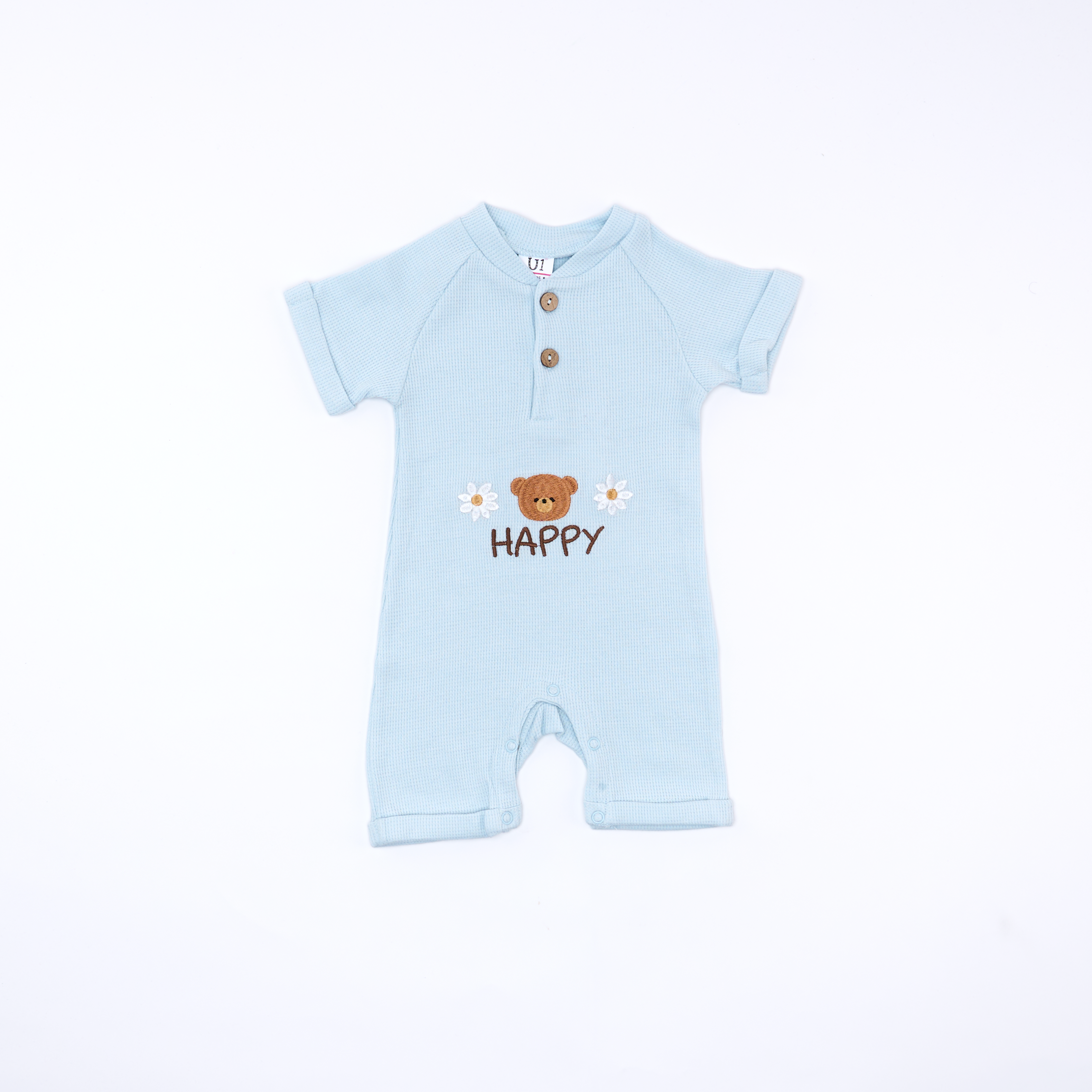 Enterizo para Bebé Niña con Diseño de Osito Happy 0-9 Meses