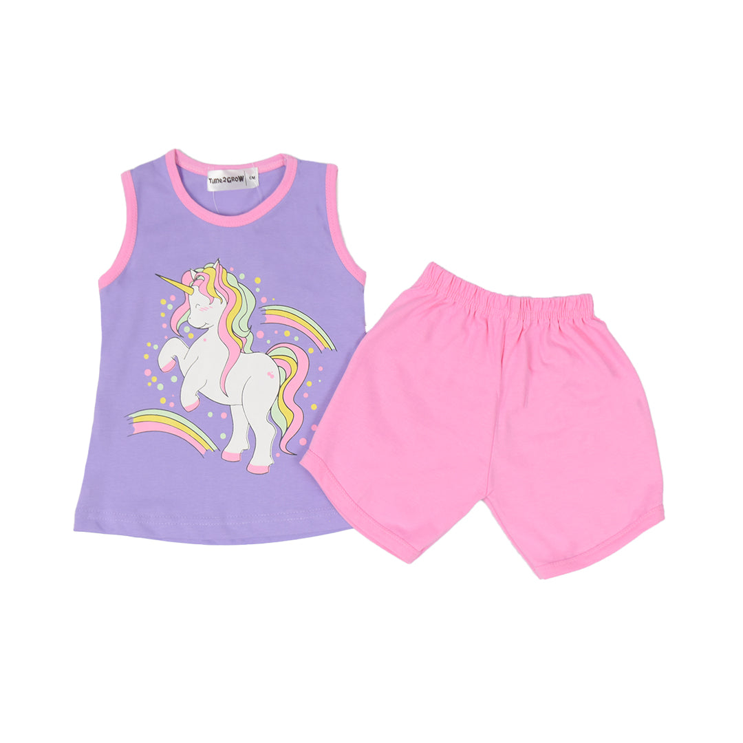 Conjunto Encantado de Unicornio y Arcoíris 6-24 meses